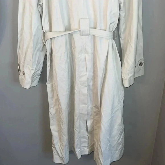 Madewell Belted Trench Coat in Drapey Twill in Muted Stone Size L NWT - Picture 11 of 13